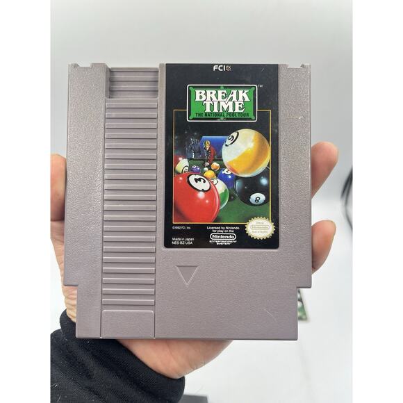 Break Time: The National Pool Tour (Nintendo, 1993) NES CIB COMPLETE - Picture 14 of 16